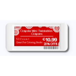 Etiquetas electrónicas 2,9"